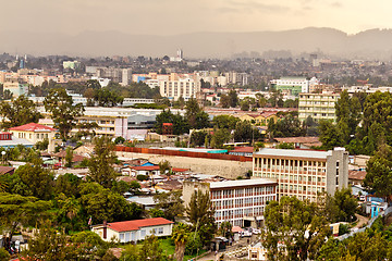 Image showing Aerial view of Addis Ababa