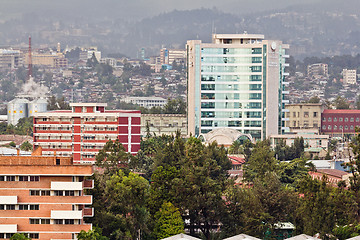 Image showing Aerial view of Addis Ababa