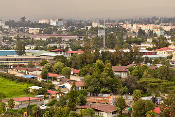 Image showing Aerial view of Addis Ababa