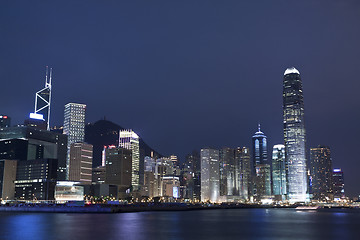 Image showing Hong Kong skyline at night