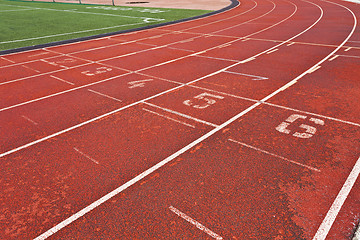 Image showing Running track in abstract view