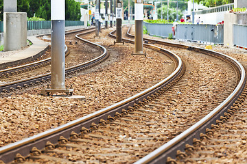 Image showing Railway on the road