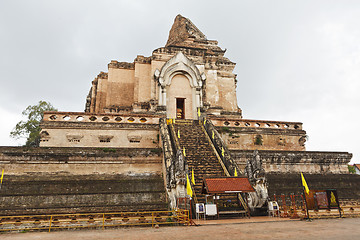 Image showing Wat Chedi Luang temple in Chiang Mai, Thailand.