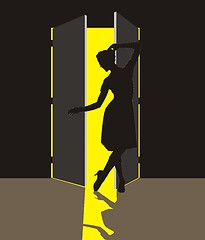 Image showing Woman in the Doorway