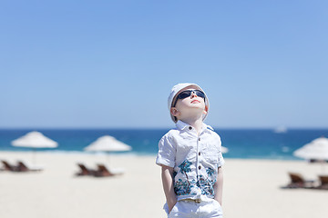 Image showing toddler at the beach