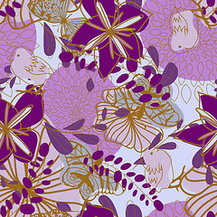 Image showing Seamless floral