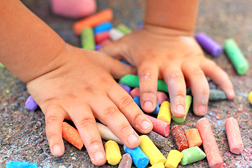 Image showing Child's hands