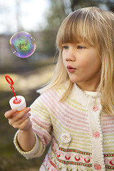 Image showing Little girl outdoors