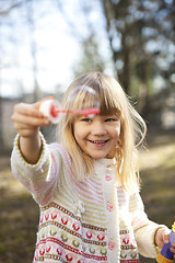 Image showing Little girl outdoors