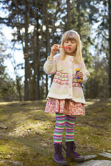 Image showing Little girl outdoors