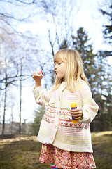 Image showing Little girl outdoors