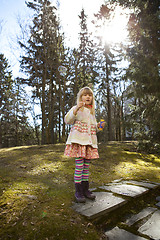 Image showing Little girl outdoors