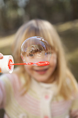 Image showing Little girl outdoors