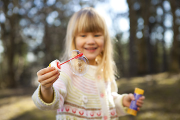 Image showing Little girl outdoors