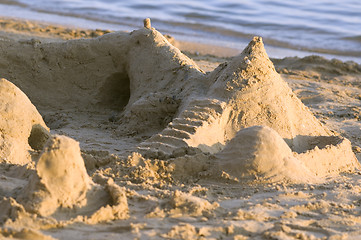 Image showing Photograph of a sandcastle