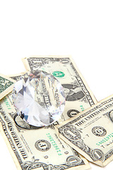 Image showing dollars and diamond