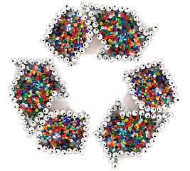 Image showing recycled symbol 