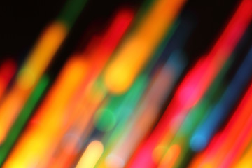 Image showing abstract color christmas lights