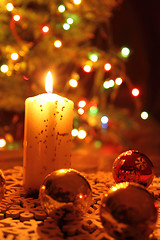 Image showing christmas candle 