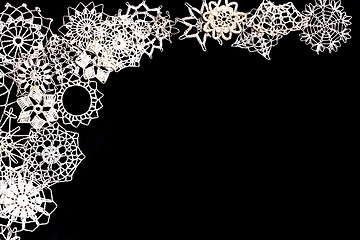 Image showing christmas snowflakes decoration 