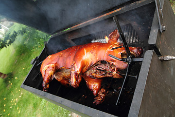 Image showing grilled pig