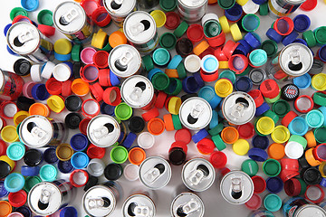 Image showing plastic and aluminum background