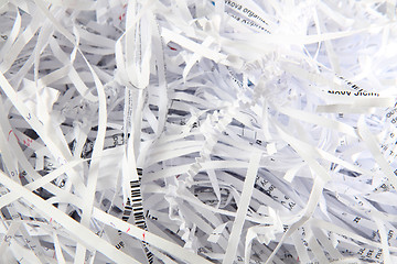 Image showing shredded paper background