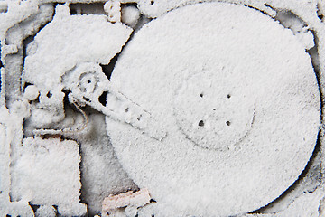 Image showing data (hard drive in the snow)