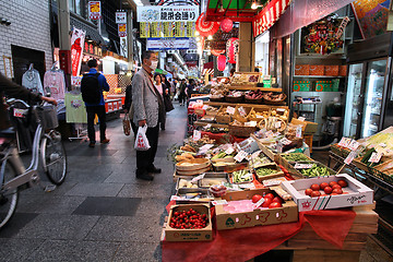 Image showing Osaka food market