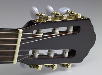 Image showing acoustic guitar headstock