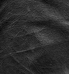 Image showing black leather surface