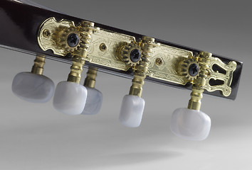 Image showing acoustic guitar headstock