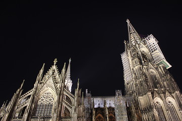 Image showing cologne dom at night