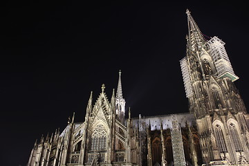Image showing cologne dom at night