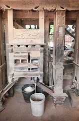 Image showing Old rice mill in Cambodia