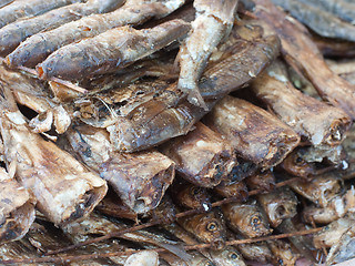 Image showing Dried fish at a market