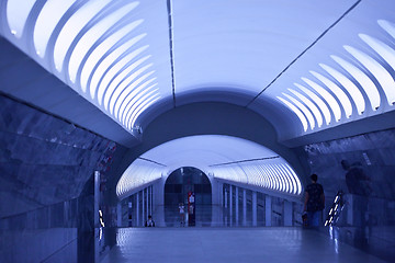 Image showing interior of the Moscow  metro station, 08.07.2012