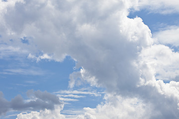 Image showing Blue sky with clouds