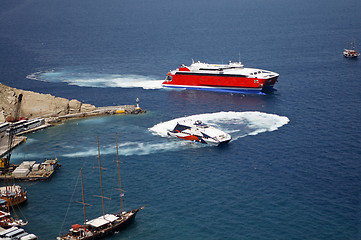 Image showing Catamarans at Athinios