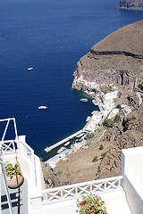 Image showing Fira Harbour, Santorini