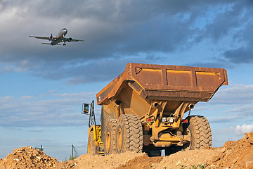 Image showing Truck and Aircraft