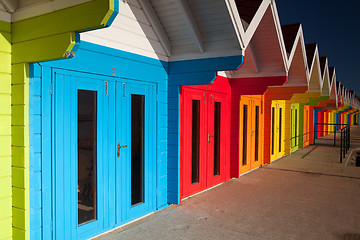 Image showing Beach huts