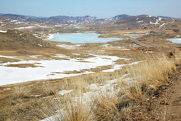 Image showing Road in Siberian landscape