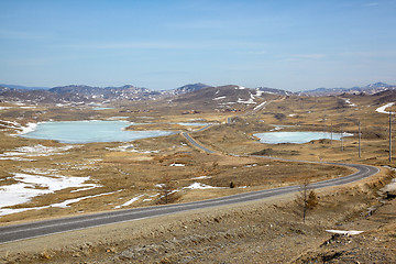 Image showing Road in Siberian landscape