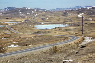 Image showing Road in Siberian landscape