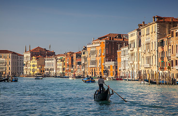 Image showing Gondola Cruise on the Grand Canal in Venice