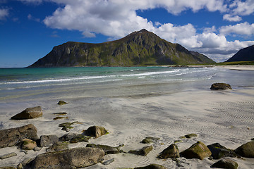 Image showing Beach on Flakstadoya