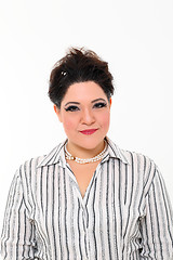 Image showing Portrait of plus size woman