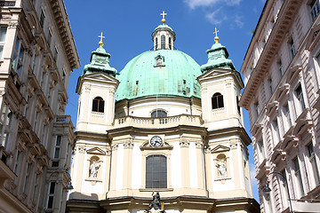 Image showing Peterskirche (Saint Peter's Church) in Vienna, Austria