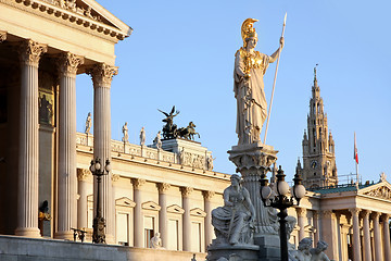 Image showing The Austrian Parliament in Vienna, Austria